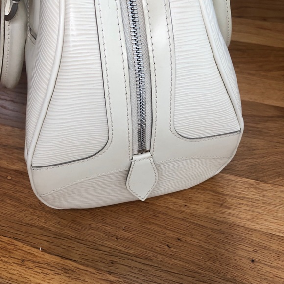 Louis Vuitton Ivorie Epi Leather Bowling Montaigne PM 100% Authentic - Picture 8 of 16